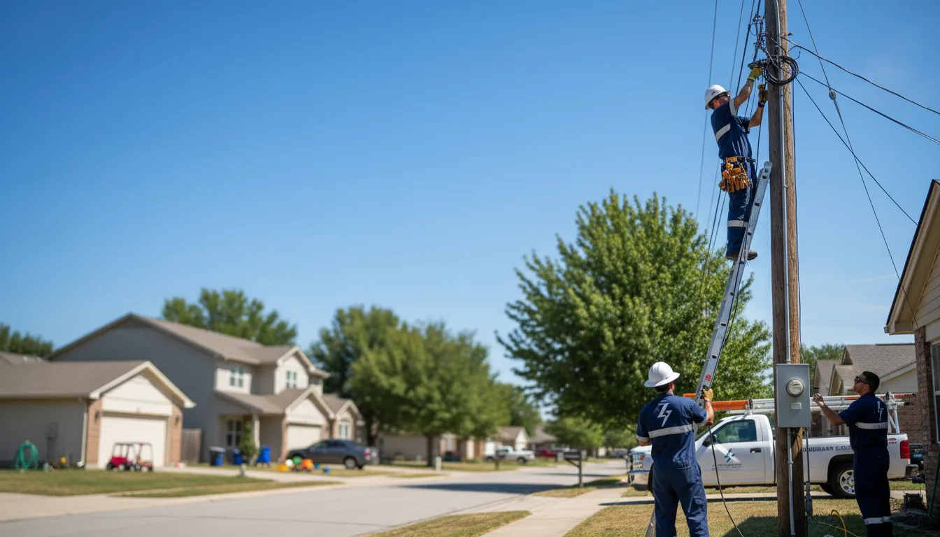 Residential electrician providing installation services in Gillham, AR